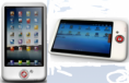 G-PAD ANDROID E-BOOK READER Mini-computador touchscreen com sistema Android